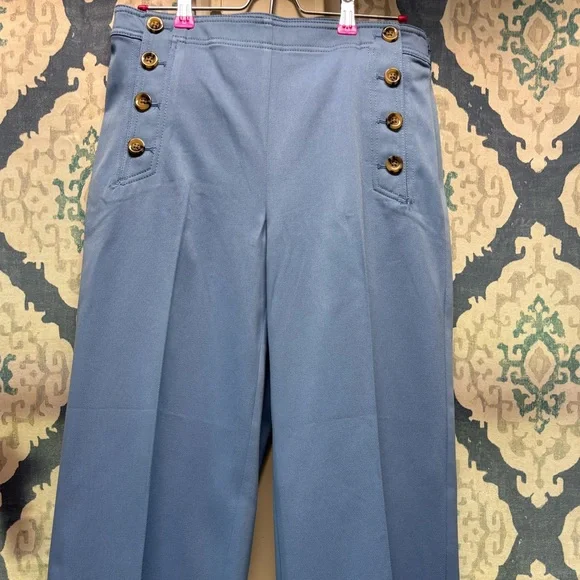 Ann Taylor Blue Cropped Pants - Picture 3 of 6